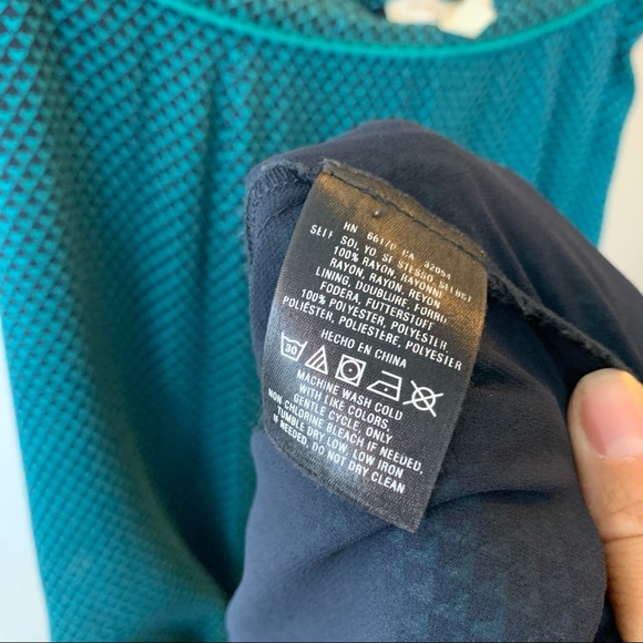 Meadow Rue Teal Maxi skirt size x-small - Picture 6 of 7